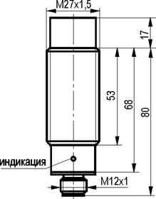 Габариты ISN EC71A-11G-14-LZS27